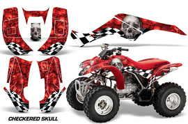 ATV Graphics Kit Quad Decal Wrap For Honda Sportrax TRX250 2002-2005 CHECKERED SILVER RED-atv motorcycle utv parts accessories gear helmets jackets gloves pantsAll Terrain Depot