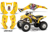 ATV Graphics Kit Quad Decal Wrap For Honda Sportrax TRX250 2002-2005 EDHLK YELLOW