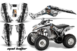 ATV Graphics Kit Quad Decal Wrap For Honda Sportrax TRX250 2002-2005 HATTER WHITE BLACK-atv motorcycle utv parts accessories gear helmets jackets gloves pantsAll Terrain Depot