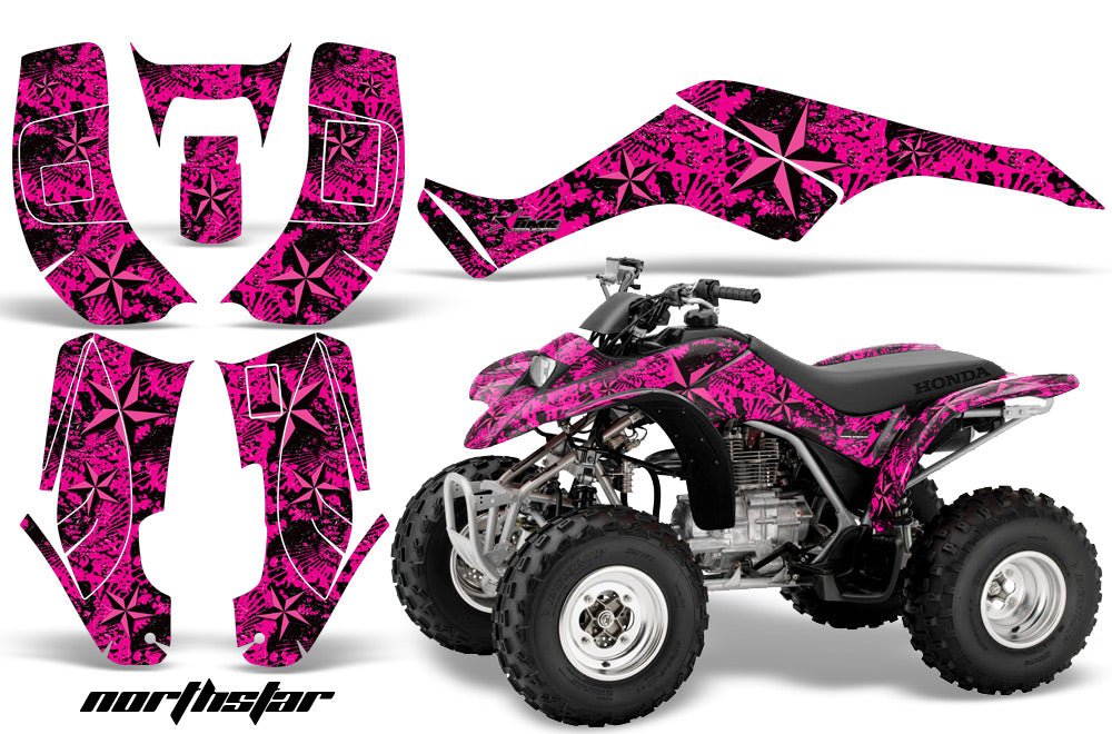 ATV Graphics Kit Quad Decal Wrap For Honda Sportrax TRX250 2002-2005 NORTSTAR PINK-atv motorcycle utv parts accessories gear helmets jackets gloves pantsAll Terrain Depot
