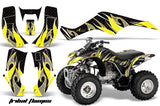 ATV Graphics Kit Quad Decal Wrap For Honda Sportrax TRX250 2002-2005 TRIBAL YELLOW BLACK