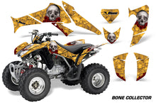 Load image into Gallery viewer, ATV Decal Graphics Kit Quad Sticker Wrap For Honda TRX250X 2006-2018 BONES YELLOW-atv motorcycle utv parts accessories gear helmets jackets gloves pantsAll Terrain Depot