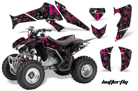 ATV Decal Graphics Kit Quad Sticker Wrap For Honda TRX250X 2006-2018 BUTTERFLIES PINK BLACK-atv motorcycle utv parts accessories gear helmets jackets gloves pantsAll Terrain Depot