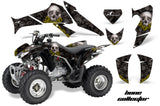 ATV Decal Graphics Kit Quad Sticker Wrap For Honda TRX250X 2006-2018 BONES BLACK YELLOW