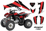 ATV Decal Graphics Kit Quad Sticker Wrap For Honda TRX250X 2006-2018 DIAMOND RACE RED BLACK