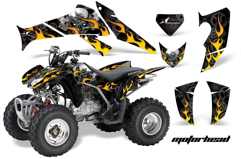 ATV Decal Graphics Kit Quad Sticker Wrap For Honda TRX250X 2006-2018 MOTORHEAD BLACK-atv motorcycle utv parts accessories gear helmets jackets gloves pantsAll Terrain Depot