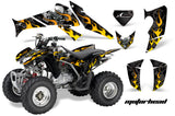ATV Decal Graphics Kit Quad Sticker Wrap For Honda TRX250X 2006-2018 MOTORHEAD BLACK