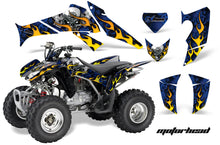 Load image into Gallery viewer, ATV Decal Graphics Kit Quad Sticker Wrap For Honda TRX250X 2006-2018 MOTORHEAD BLUE-atv motorcycle utv parts accessories gear helmets jackets gloves pantsAll Terrain Depot