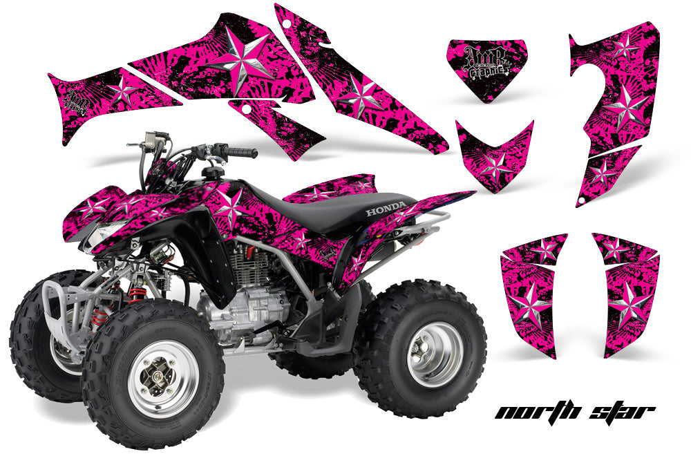 ATV Decal Graphics Kit Quad Sticker Wrap For Honda TRX250X 2006-2018 NORTHSTAR PINK CHROME-atv motorcycle utv parts accessories gear helmets jackets gloves pantsAll Terrain Depot