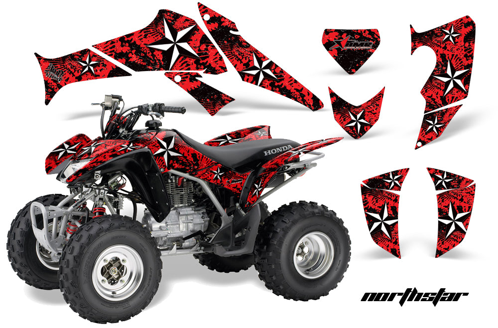 ATV Decal Graphics Kit Quad Sticker Wrap For Honda TRX250X 2006-2018 NORTHSTAR RED-atv motorcycle utv parts accessories gear helmets jackets gloves pantsAll Terrain Depot