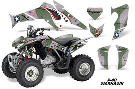 ATV Decal Graphics Kit Quad Sticker Wrap For Honda TRX250X 2006-2018 WARHAWK GREEN-atv motorcycle utv parts accessories gear helmets jackets gloves pantsAll Terrain Depot