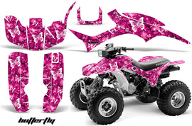 ATV Graphic Kit Quad Decal Wrap For Honda Sportrax TRX300EX 1993-2006 BUTTERFLIES WHITE PINK-atv motorcycle utv parts accessories gear helmets jackets gloves pantsAll Terrain Depot