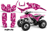 ATV Graphic Kit Quad Decal Wrap For Honda Sportrax TRX300EX 1993-2006 BUTTERFLIES WHITE PINK