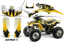 Load image into Gallery viewer, ATV Graphic Kit Quad Decal Wrap For Honda Sportrax TRX300EX 1993-2006 CARBONX YELLOW-atv motorcycle utv parts accessories gear helmets jackets gloves pantsAll Terrain Depot