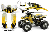 ATV Graphic Kit Quad Decal Wrap For Honda Sportrax TRX300EX 1993-2006 CARBONX YELLOW