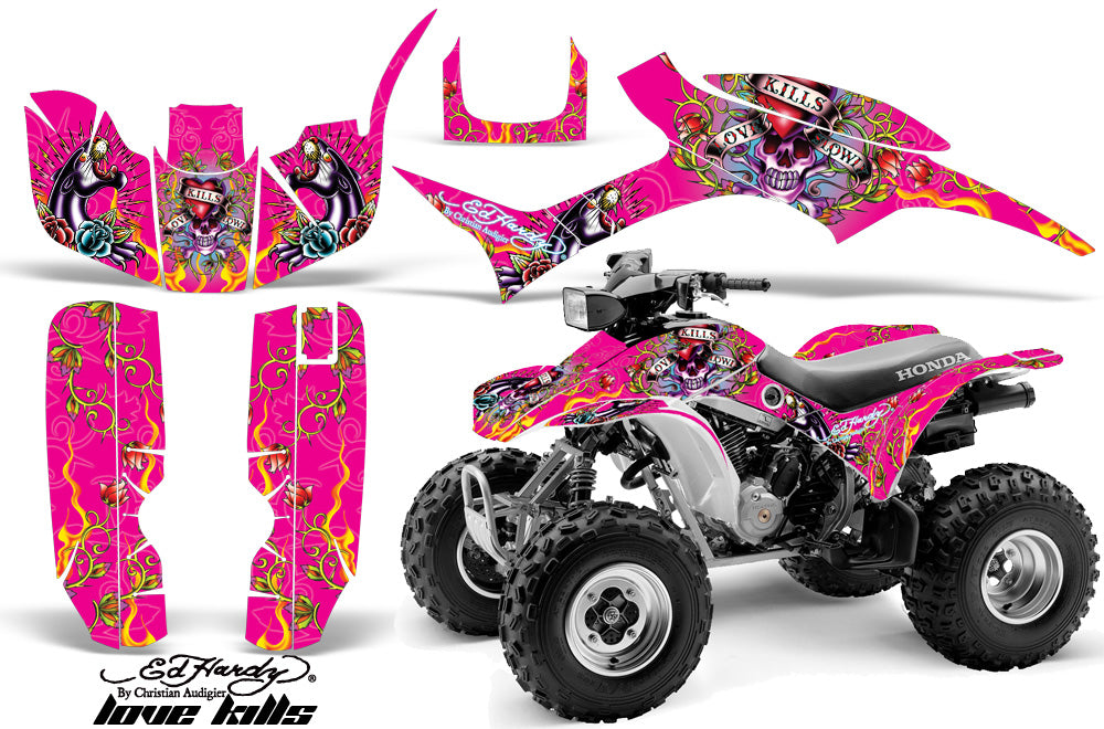 ATV Graphic Kit Quad Decal Wrap For Honda Sportrax TRX300EX 1993-2006 EDHLK PINK-atv motorcycle utv parts accessories gear helmets jackets gloves pantsAll Terrain Depot