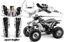 ATV Graphic Kit Quad Decal Wrap For Honda Sportrax TRX300EX 1993-2006 HATTER BLACK WHITE-atv motorcycle utv parts accessories gear helmets jackets gloves pantsAll Terrain Depot