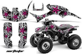 ATV Graphic Kit Quad Decal Wrap For Honda Sportrax TRX300EX 1993-2006 NORTHSTAR PINK SILVER-atv motorcycle utv parts accessories gear helmets jackets gloves pantsAll Terrain Depot