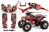 ATV Graphic Kit Quad Decal Wrap For Honda Sportrax TRX300EX 1993-2006 HATTER SILVER RED