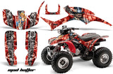 ATV Graphic Kit Quad Decal Wrap For Honda Sportrax TRX300EX 1993-2006 HATTER SILVER RED