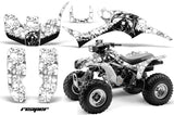 ATV Graphic Kit Quad Decal Wrap For Honda Sportrax TRX300EX 1993-2006 REAPER WHITE
