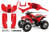 ATV Graphic Kit Quad Decal Wrap For Honda Sportrax TRX300EX 1993-2006 RELOADED BLACK RED