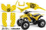 ATV Graphic Kit Quad Decal Wrap For Honda Sportrax TRX300EX 1993-2006 RELOADED BLACK YELLOW
