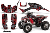 ATV Graphic Kit Quad Decal Wrap For Honda Sportrax TRX300EX 1993-2006 TOXIC BLACK RED