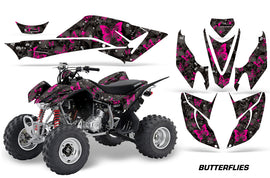 ATV Graphics Kit Decal Quad Sticker Wrap For Honda TRX400EX 2008-2016 BUTTERFLIES PINK BLACK-atv motorcycle utv parts accessories gear helmets jackets gloves pantsAll Terrain Depot