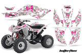 ATV Graphics Kit Decal Quad Sticker Wrap For Honda TRX400EX 2008-2016 BUTTERFLIES PINK WHITE