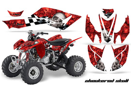 ATV Graphics Kit Decal Quad Sticker Wrap For Honda TRX400EX 2008-2016 CHECKERED WHITE RED-atv motorcycle utv parts accessories gear helmets jackets gloves pantsAll Terrain Depot