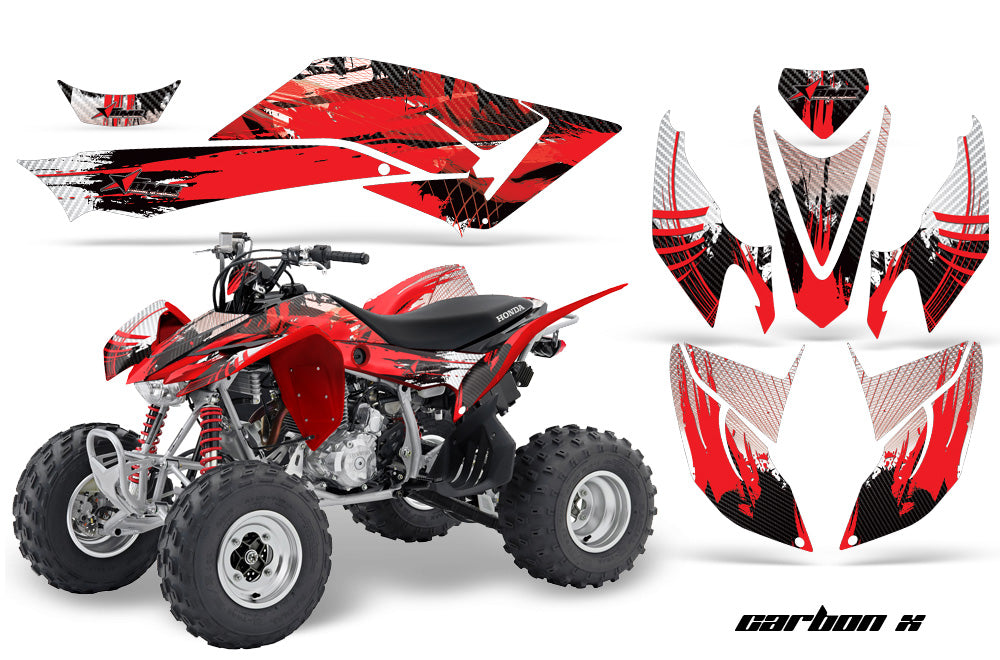 ATV Graphics Kit Decal Quad Sticker Wrap For Honda TRX400EX 2008-2016 CARBONX RED-atv motorcycle utv parts accessories gear helmets jackets gloves pantsAll Terrain Depot