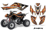 ATV Graphics Kit Decal Quad Sticker Wrap For Honda TRX400EX 2008-2016 FIRESTORM BLACK