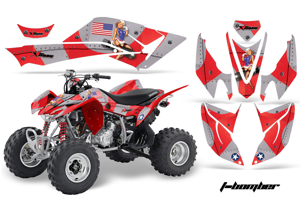 ATV Graphics Kit Decal Quad Sticker Wrap For Honda TRX400EX 2008-2016 TBOMBER RED-atv motorcycle utv parts accessories gear helmets jackets gloves pantsAll Terrain Depot