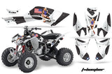 ATV Graphics Kit Decal Quad Sticker Wrap For Honda TRX400EX 2008-2016 TBOMBER WHITE