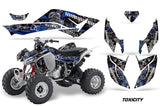 ATV Graphics Kit Decal Quad Sticker Wrap For Honda TRX400EX 2008-2016 TOXIC BLUE SILVER