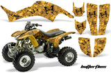 ATV Graphics Kit Decal Quad Sticker Wrap For Honda TRX400EX 1999-2007 BUTTERFLIES BLACK YELLOW