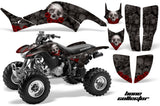 ATV Graphics Kit Decal Quad Sticker Wrap For Honda TRX400EX 1999-2007 BONES BLACK