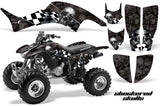 ATV Graphics Kit Decal Quad Sticker Wrap For Honda TRX400EX 1999-2007 CHECKERED BLACK