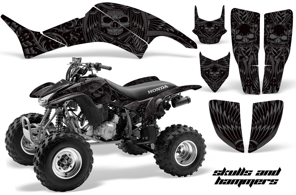 ATV Graphics Kit Decal Quad Sticker Wrap For Honda TRX400EX 1999-2007 HISH BLACK-atv motorcycle utv parts accessories gear helmets jackets gloves pantsAll Terrain Depot