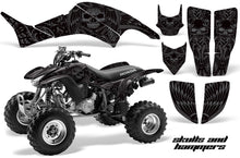 Load image into Gallery viewer, ATV Graphics Kit Decal Quad Sticker Wrap For Honda TRX400EX 1999-2007 HISH BLACK-atv motorcycle utv parts accessories gear helmets jackets gloves pantsAll Terrain Depot
