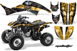 ATV Graphics Kit Decal Quad Sticker Wrap For Honda TRX400EX 1999-2007 HATTER YELLOW BLACK-atv motorcycle utv parts accessories gear helmets jackets gloves pantsAll Terrain Depot