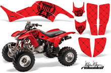 Load image into Gallery viewer, ATV Graphics Kit Decal Quad Sticker Wrap For Honda TRX400EX 1999-2007 RELOADED BLACK RED-atv motorcycle utv parts accessories gear helmets jackets gloves pantsAll Terrain Depot