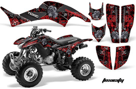 ATV Graphics Kit Decal Quad Sticker Wrap For Honda TRX400EX 1999-2007 TOXIC RED BLACK-atv motorcycle utv parts accessories gear helmets jackets gloves pantsAll Terrain Depot