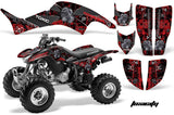 ATV Graphics Kit Decal Quad Sticker Wrap For Honda TRX400EX 1999-2007 TOXIC RED BLACK