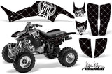 ATV Graphics Kit Decal Quad Sticker Wrap For Honda TRX400EX 1999-2007 RELOADED WHITE BLACK