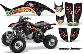 ATV Graphics Kit Decal Quad Sticker Wrap For Honda TRX400EX 1999-2007 VEGAS BLACK-atv motorcycle utv parts accessories gear helmets jackets gloves pantsAll Terrain Depot
