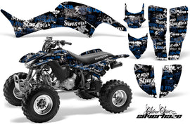 ATV Graphics Kit Decal Quad Sticker Wrap For Honda TRX400EX 1999-2007 SSSH BLUE BLACK-atv motorcycle utv parts accessories gear helmets jackets gloves pantsAll Terrain Depot