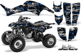 ATV Graphics Kit Decal Quad Sticker Wrap For Honda TRX400EX 1999-2007 SSSH BLUE BLACK