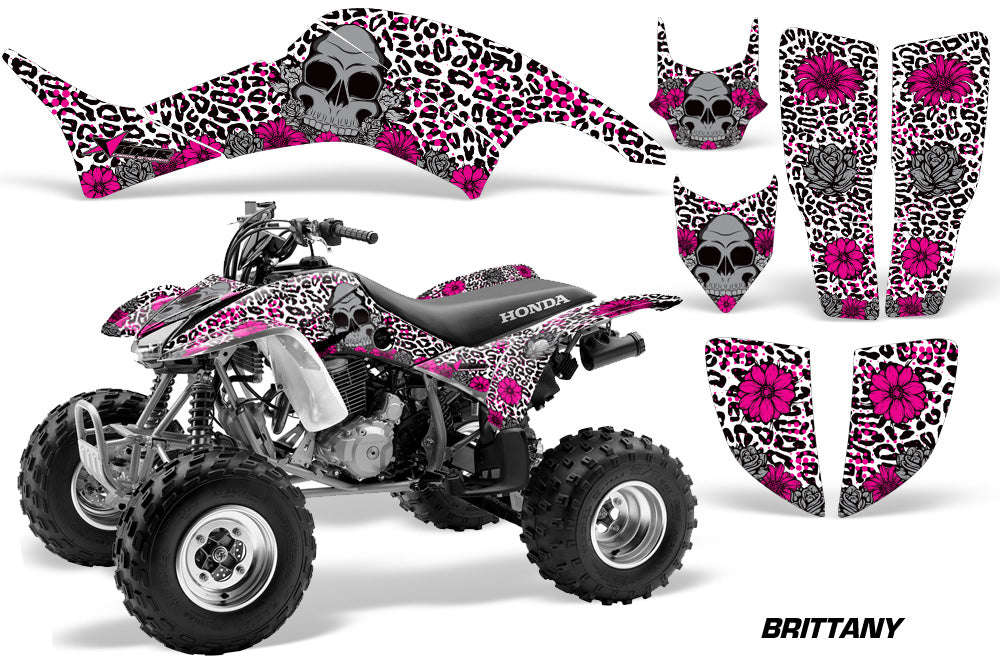 ATV Graphics Kit Decal Quad Sticker Wrap For Honda TRX400EX 1999-2007 BRITTANY PINK WHITE-atv motorcycle utv parts accessories gear helmets jackets gloves pantsAll Terrain Depot